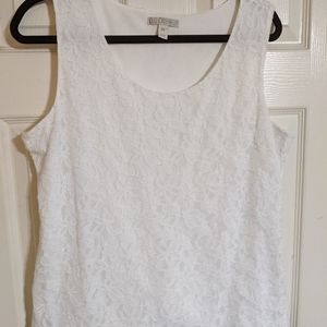 Dana Buchman lace sleeveless top